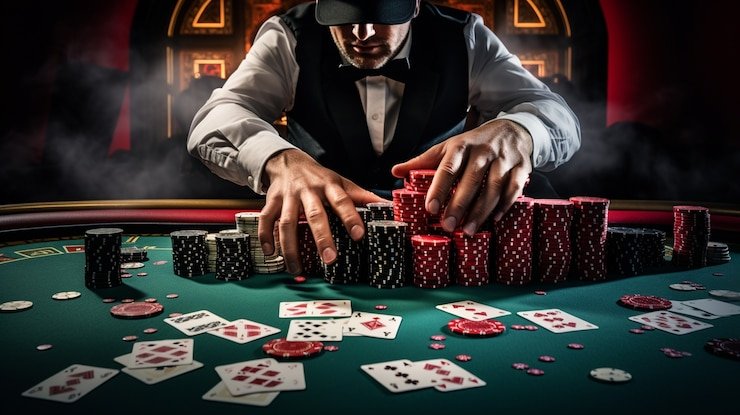 Tampilan antarmuka fitur layanan taruhan dan live casino di bumi303